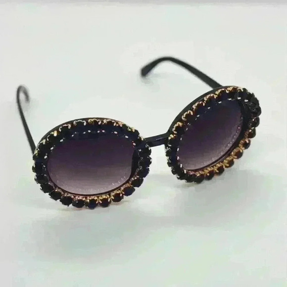 Crystal round sunglasses - Picture 3 of 9